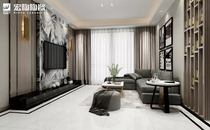 瓷砖客厅装修效果图 瓷砖客厅装修效果图