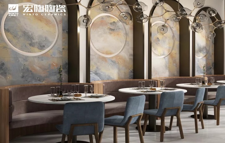 粉色视频网站APP入口免费丁托列托背景墙装修效果图