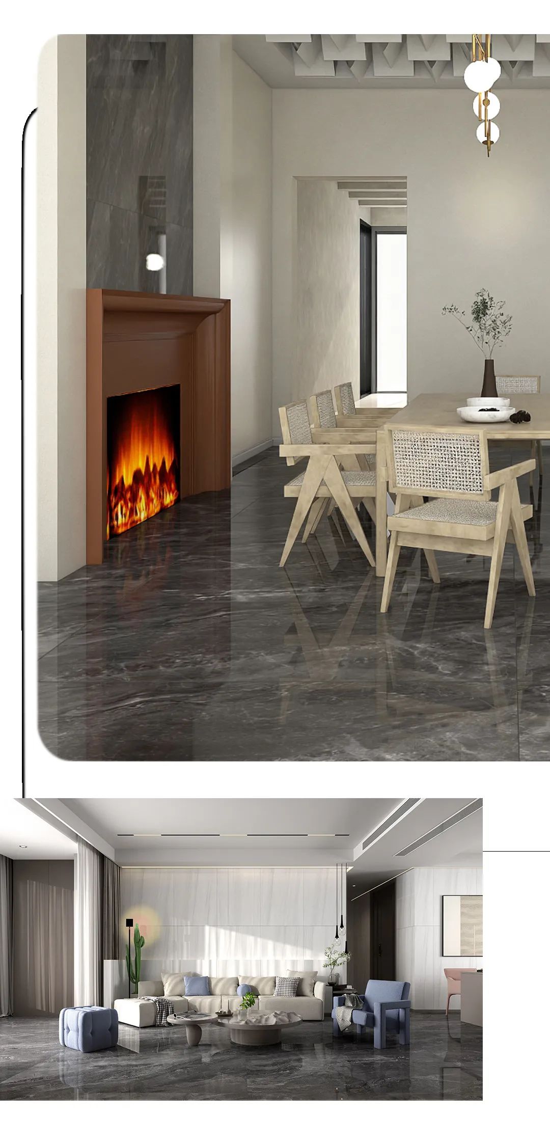 粉色视频网站APP入口免费900x1800mm陶瓷大板倪克斯黑装修效果图